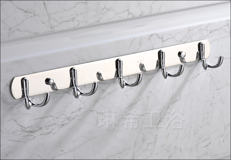35cm Stainless Steel Robe Hooks Clothes hanging Hook Coat Towel hat Hanger Hooks Chrome finished solid hook Bathroom Accessories