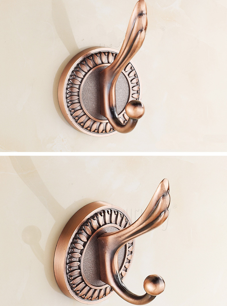 high quality Antique Bronze color Clothing Hook Wall Mounted Towel Hat Coat Robe Hooks Bag Clothing Hanger home decor wall hooks
