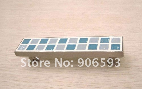 Baby blue mosaic porcelain cabinet handle12pcs lot free shippingfurniture handle