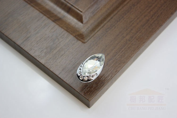 10pcs K9 Clear Crystal Handles Diamond Mini Small Drawer Pulls and Knobs Cabinet Pull Glass Kitchen Handles Bulk Price