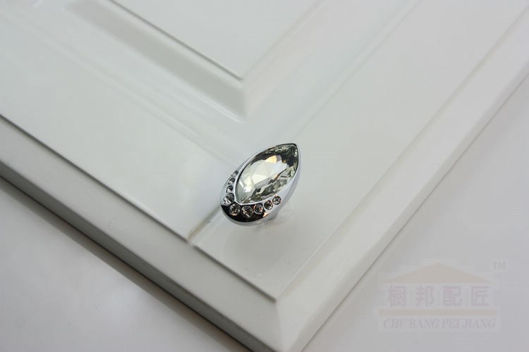 10pcs K9 Clear Crystal Handles Diamond Mini Small Drawer Pulls and Knobs Cabinet Pull Glass Kitchen Handles Bulk Price
