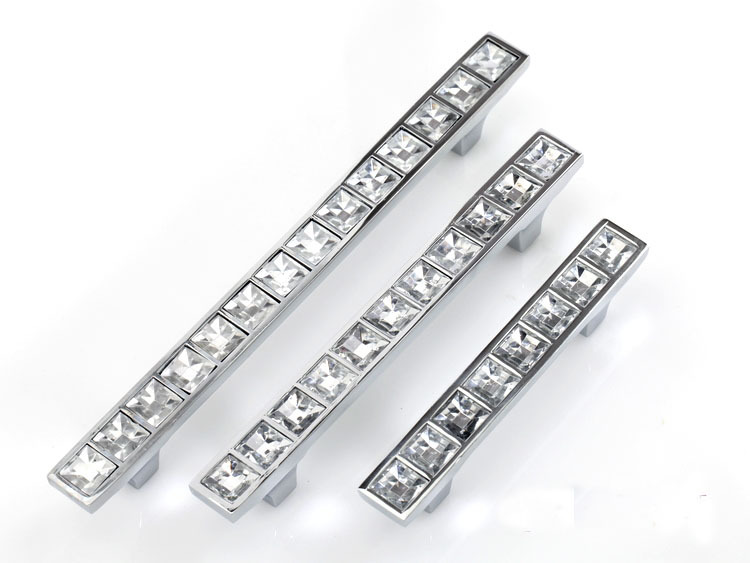 Free shipping128mm crystal kitchen handle / drawer handle, clear crystal cabinet handle C:128mm L:172mm 10pcs/lot