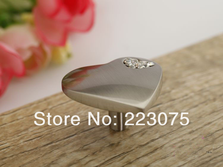 -35mm silver  Crystal kitchen Knobs and handles, Knobs for cabinet, Cupboard knob 10pcs/lot