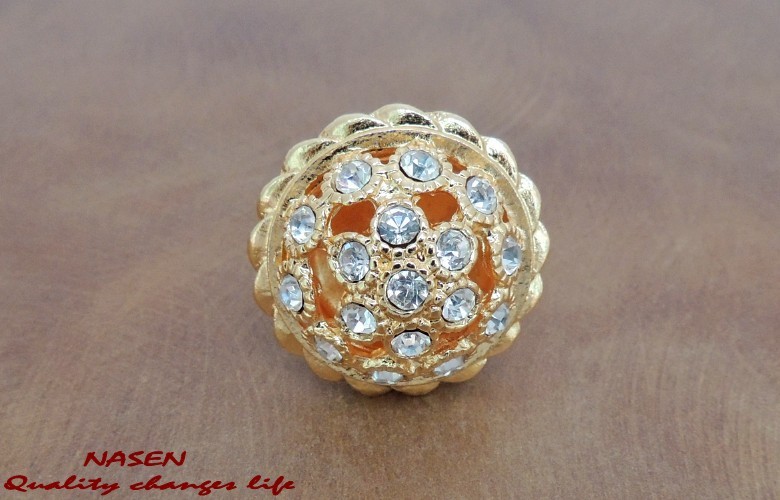 -5pcs/lot gold Crystal cabinet Knobs and handles, Door Handles /drawer pull / Cupboard knob