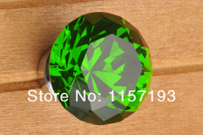 High quality K9 Clear Crystal Glass Handle Knob kitchen Cupboard Cabinet Drawer Dresser Door Knobs Pull Handles DIA 30mm