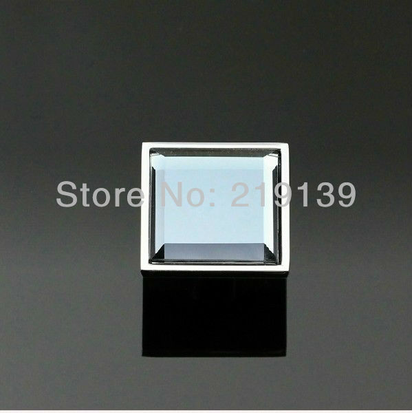 10Pcs 30mm Crystal Glass Clear Furniture Cabinet Knob Drawer Pull Handle Kitchen Door Wardrobe Hardware