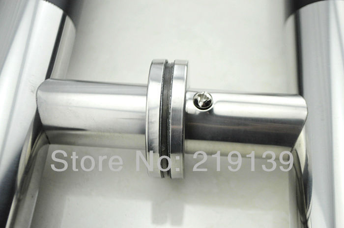 1Pair  Storefront Stainless Steel Glass Door Handle Pull Tubing 24 Inches Furniture Hardware