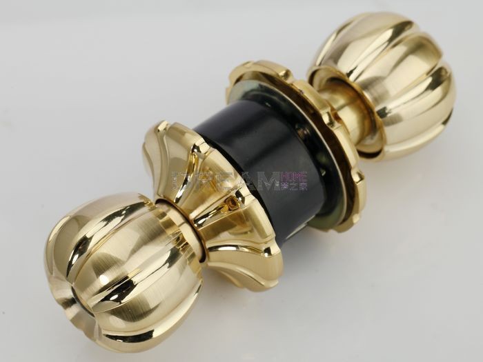 1pc/lot Gold plated Cylindrical Door Lock / Ball Lock/ Indoor lock