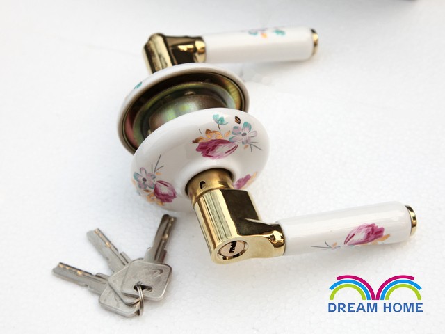 Free Shipping 1pc/lot  Bedroom door lock/ door handle lock/ livingroom security lock