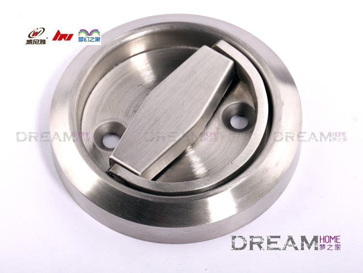 Free shiping stainless steel round  Door Lock /Recessed door handle/  Door Locks