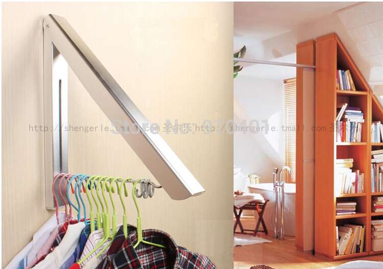 Wholesale And Retail Promotion Flexible Folding Wall Mounted Bathroom Balcony Clothesline Laundry Drying Hanger