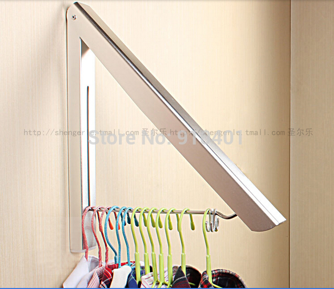 Wholesale And Retail Promotion Flexible Folding Wall Mounted Bathroom Balcony Clothesline Laundry Drying Hanger