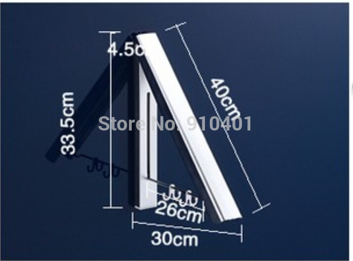 Wholesale And Retail Promotion Space Aluminum Clothes Drying Hanger Foldable Laundry Rack Bathroom Accessories
