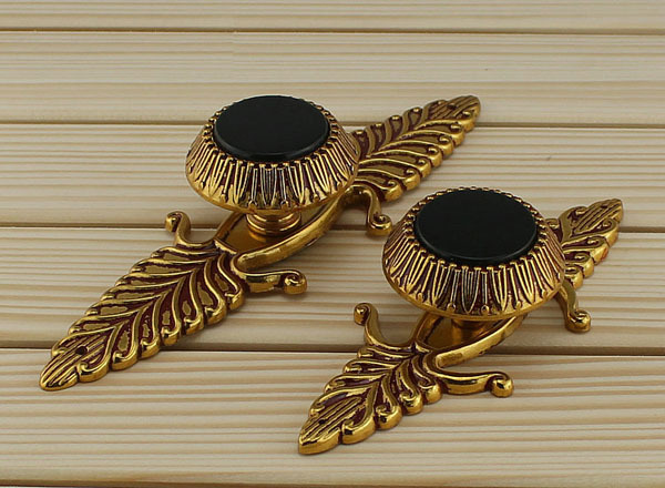 128mm length pull European copper archaize single hole furniture handle Classical drawer/closet knobs