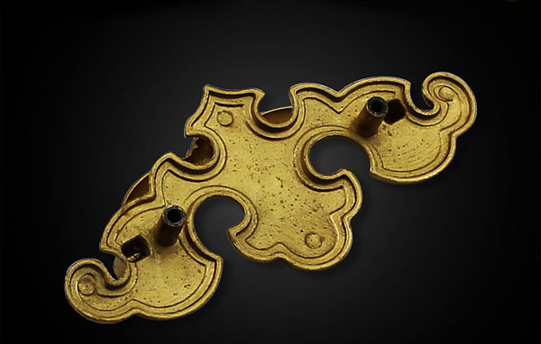 Auspicious cloud pull European copper archaize single hole furniture handle Classical drawer/closet knobs