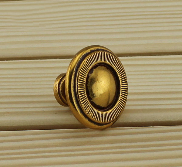 Button shaped European copper archaize single hole furniture handle Classical drawer/closet knobs Chinese&European style  pull
