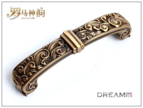 Europe&American style classical closet door handle fashio zinc alloy antique pull for cupboard or drawer   Free shipping