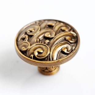 European and American rural style furniture handle classical coffee zinc alloy pull for cabinet or drawer Free shipping