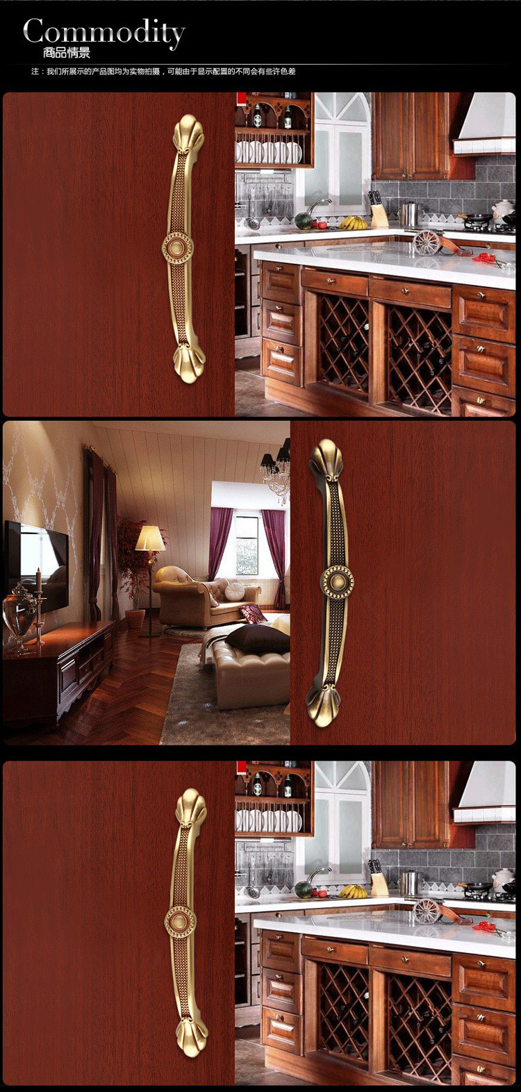 Luxury Antique Copper 128MM Furniture Hardware Handles Door Knob Drawer Wardrobe Kitchen Cabinets Cupboard Pull Door Accessories