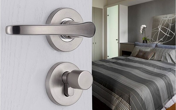 Euorpean style Modern Simple stainless steel Indoor door lock the bedroom wooden fission lock hardware door lockset