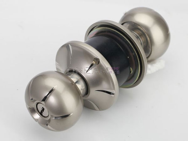 European rural style room lock high grade zinc alloy lockset luxury satin silver ball lock Free shipping