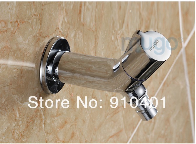 Wholesale And Retail Promotion Bathroom Washing Machine Faucet Chrome Brass Wall Mounted Mop Pool Tap Cold Tap