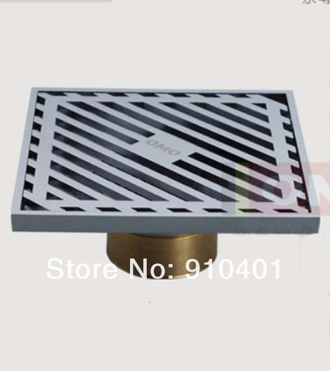 Wholesale And Retail Promotion Chrome 304 Stainless Steel Square Bathroom Shower Floor Drain Grate Waste Drain