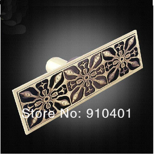 Wholesale And Retail Promotion Luxury 11" Length Antique Brass Floor Drainer Square Shower Grate Waste Drainer