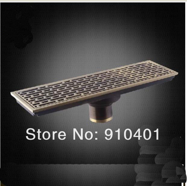 Wholesale And Retail Promotion Modern Square 11" Antique Brass Floor Drainer Square Shower Grate Waste Drainer