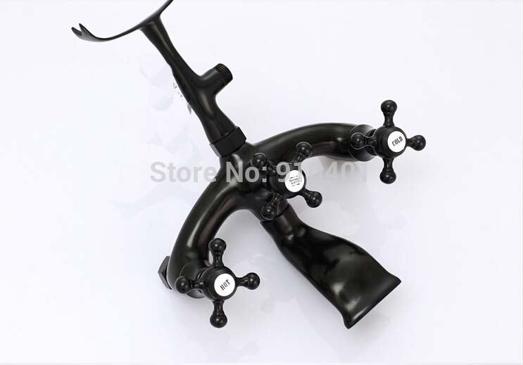 Wholesale And Retail Promotion Modern Oil Rubbed Bronze Bathroom Floor Mounted Tub Faucet Tub Filler Mixer Tap