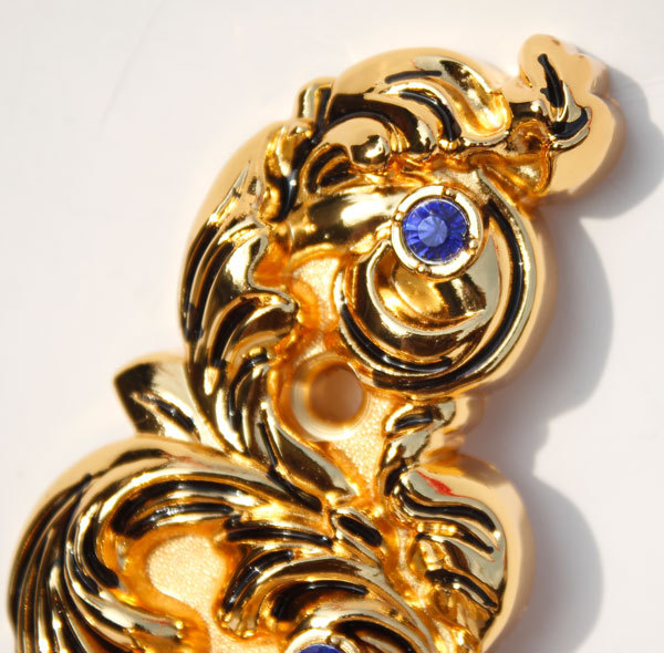 European and american style real 24k gold with crystal  handle door lock  fashion lion head lockset  richly Free shipping