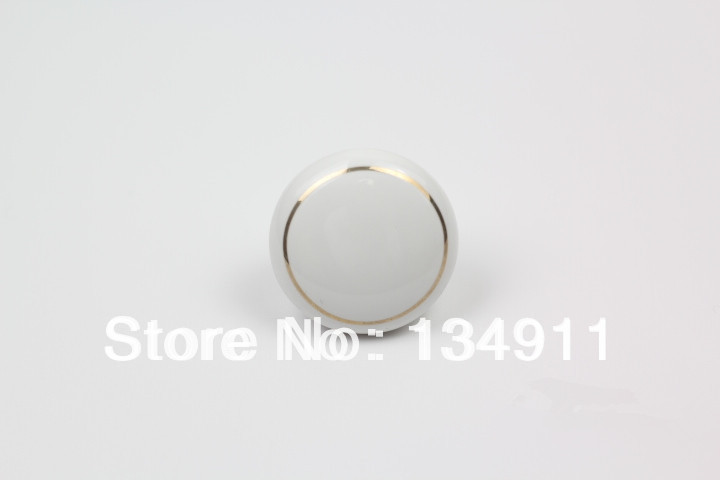 Hot Sale 10pcs 40mm Small Cheapest White Ceramic Cabinet Handles