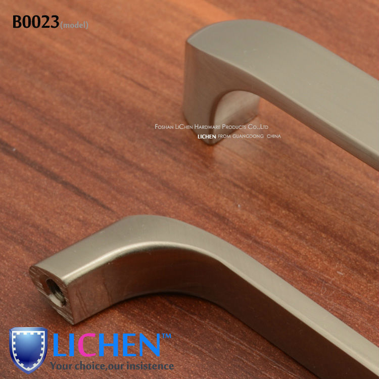 LICHEN(6pieces/lot)96/128mm Centres Furniture Hardware Zinc alloy Satin nickel Handle&Cabinet Handle&Drawer Handle