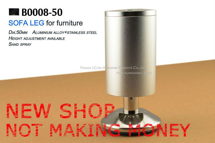(4 pieces/lot) 50*80mm LICHEN Stainless Steel Legs&Furniture Legs&Cabinet Legs&Cone Leg