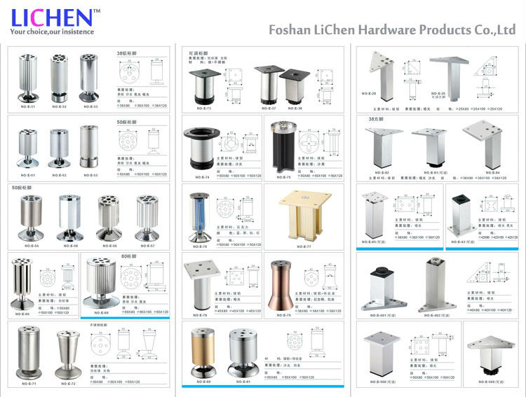Chinese 16pieces G3280-300 cm & 4 pieces 700mm height (20 pieces/lot) Chrome aluminium alloy Furniture Leg
