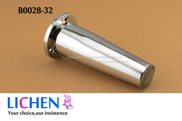 Chinese Factory LICHEN B0028-80(4 pieces/lot) Brushed Nickel Chrome plating tapered Metal Zinc alloy Furniture Cabinet Sofa Legs
