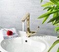 Luxury Brand New High Quality bathroom basin faucet sink mixer tap single handle golden finished