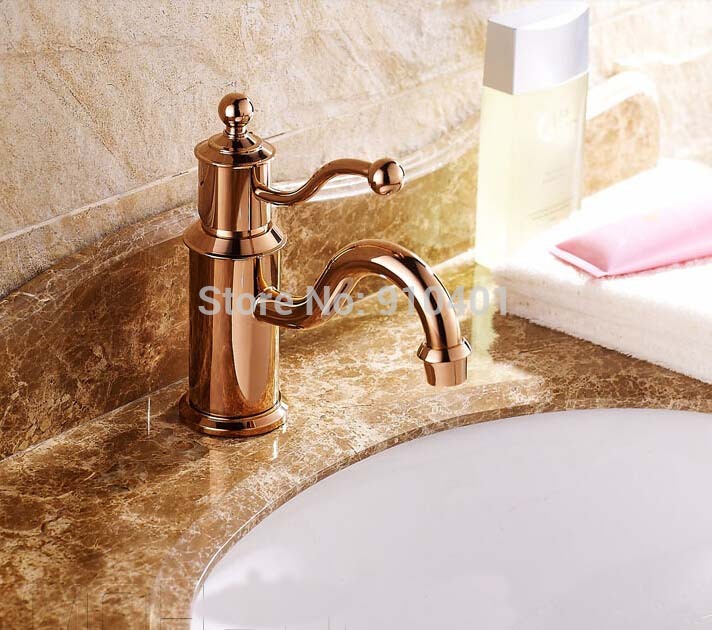 Wholesale And Retail Promotion Luxury Golden Bathroom Basin Faucet Single Handle Sink Mixer Tap Undercounter