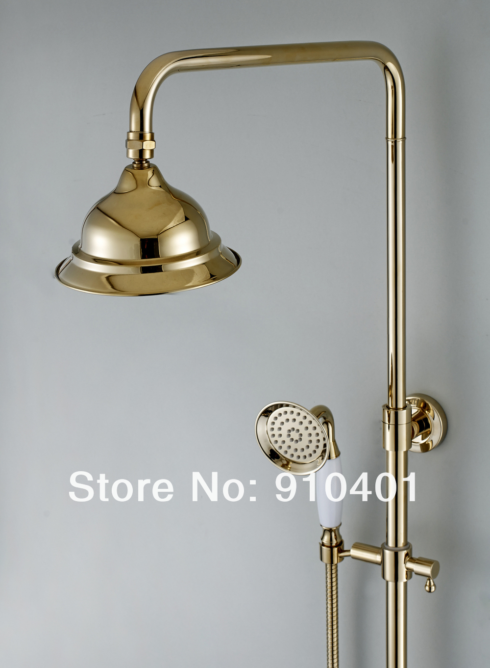 NEW Wholesale /Retail Promotion Luxury Wall Mounted Bathroom Shower Faucet Set Ceramic Handles Shower Mixer Tap