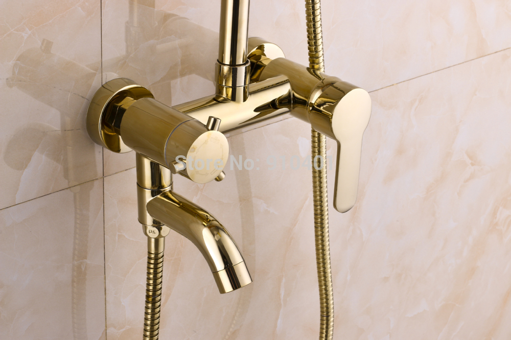 Wholesale And Retail Promotion Luxury Exposed Rain Shower Faucet Single Handle Tub Mixer Tap With Hand Unit Tap