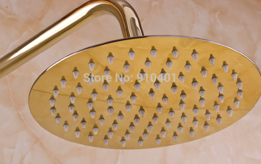 Wholesale And Retail Promotion Luxury Ti-PVD Rain Shower Head Tub Mixer Tap Crystal Handle With Hand Shower Tap
