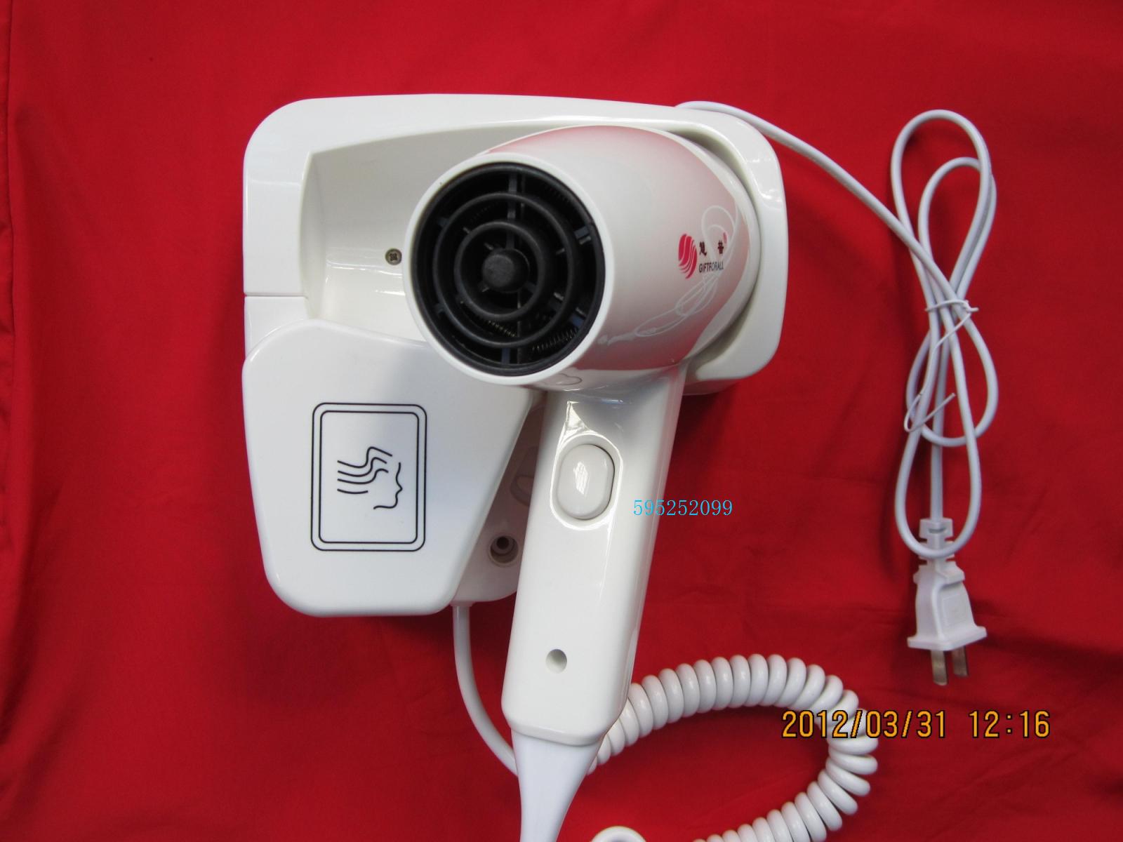 NEW Wholesale And Retail Promotion Hotel And Household Bathroom Hair Dryer Wall-Mounted High Power Hair Dryer Wall