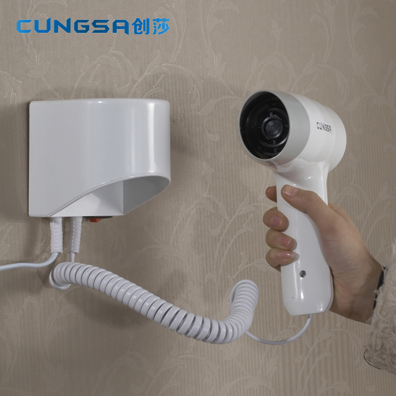 Wholesale And Retail  Wall mounted electric hair dryer wall automatic hair dryer bathroom beauty machine white