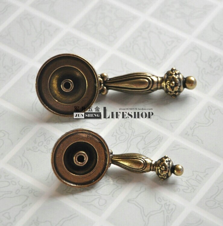 Furniture accessories Furniture handles Cabinet knobs and handles Puxadores Drawer pull Knobs Copper 6.9*3.2CM 5pcs/lot