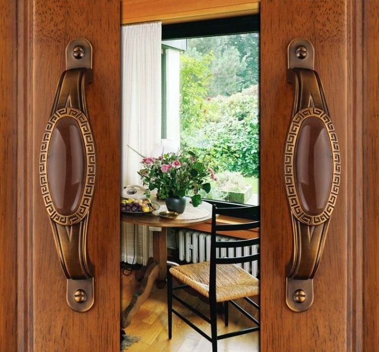 High quality European Vintage Knob Furniture handles Pull handle Kitchen handles Handle cabinet Hardware 5pcs/lot Free shipping
