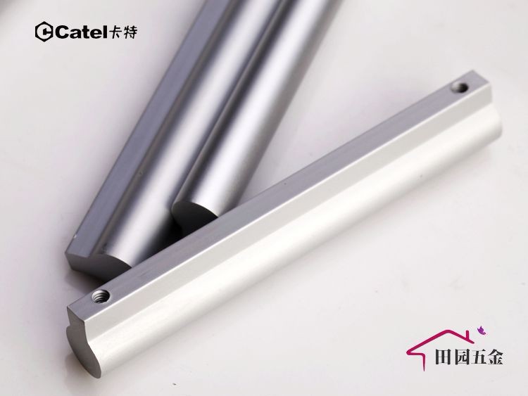 Aluminum Cabinet Cupboard Kitchen Door Drawer Pulls Handle 5.04" 128mm MBS019-3