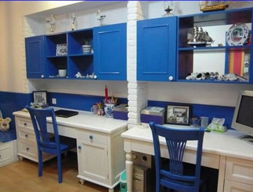 Ceramic Door Cabinet Cupboard Drawer Knob Pulls Handle Procelain Blue Solid 1.3