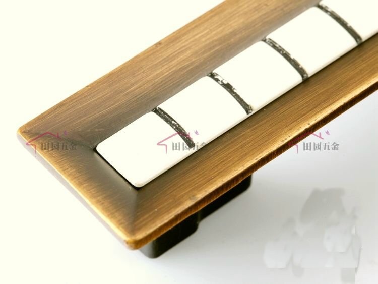 Coffee Bronze Cabinet Wardrobe Cupboard Knob Drawer Door Pulls Handles 12 Grids MBS079-4