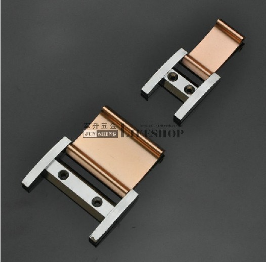 Modern Cabinet Wardrobe Cupboard Drawer Door Pulls Knob Invisible Handle Rose Gold 2.52" 64mm MBS203-2