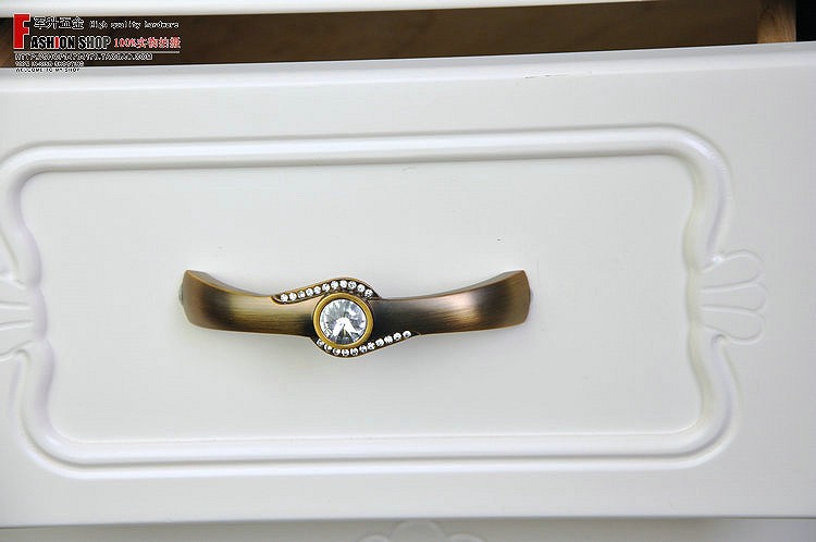Modern Style Cabinet Wardrobe Cupboard Knob Drawer Door Pulls Handles Coffee 96mm 3.78